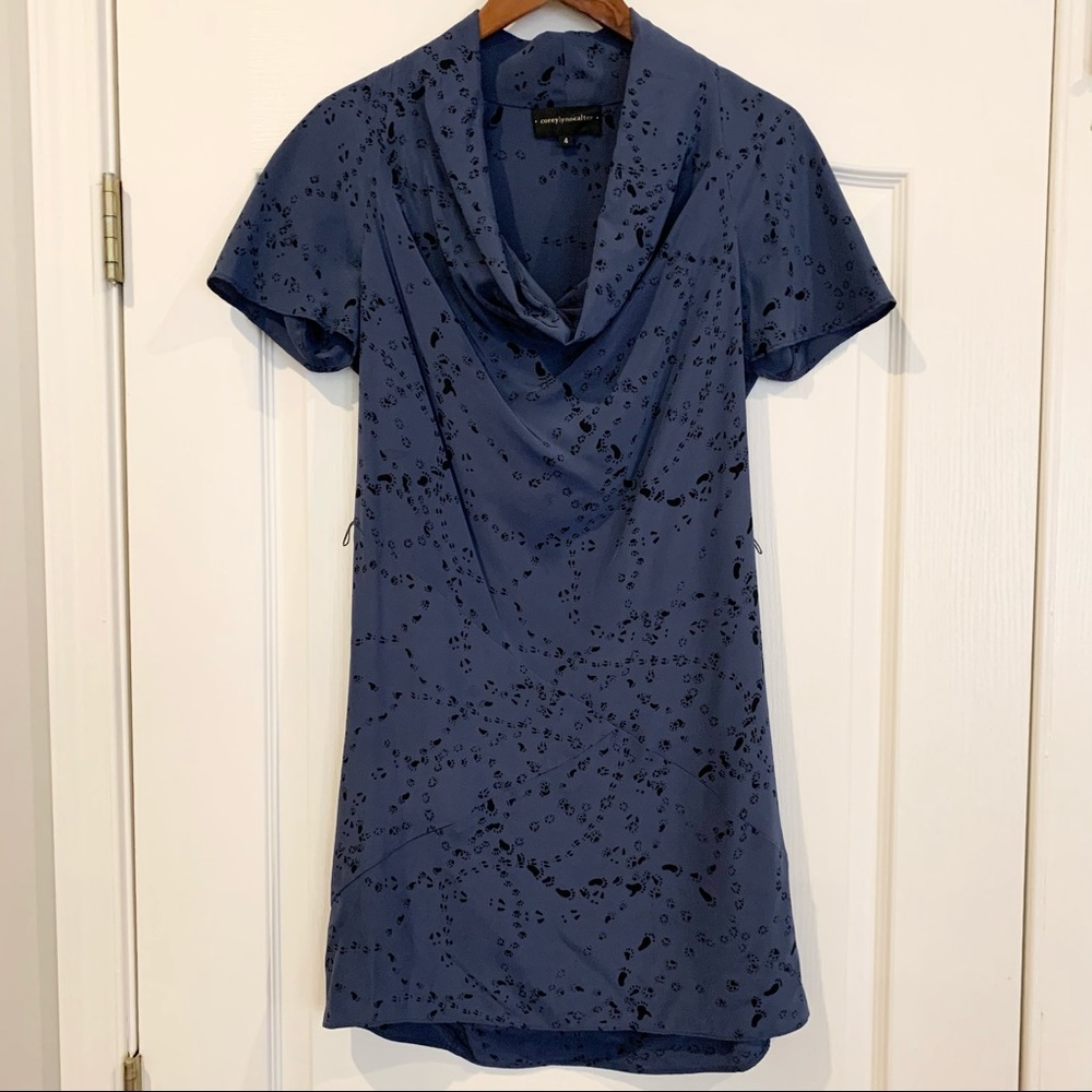 Corey Lynn Carlter Silk Midi Dress Animal Prints